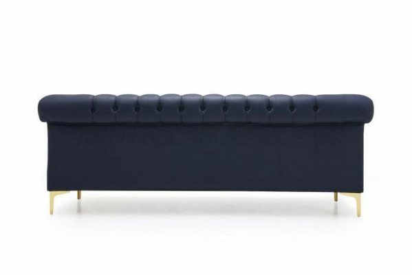 Chesterfield kožená potah Design Sofa Luxus Couch Klasická pohovka 3-sedačka Nová