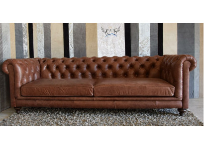 Chesterfield Sofa, pohovka, čalouněný nábytek, kůže, pohovky, čalouněný nábytek, 3místný.