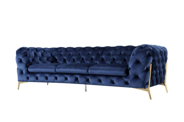 Chesterfield 3 sedačka potah třímístná designová sedací souprava textilní látka Itálie