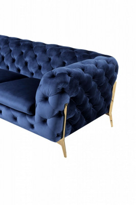 Chesterfield 3 sedačka potah třímístná designová sedací souprava textilní látka Itálie