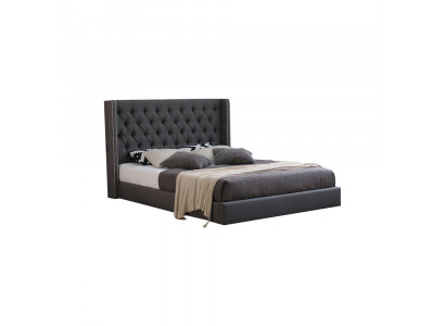 Velká šedá postel Chesterfield Royale Luxus.