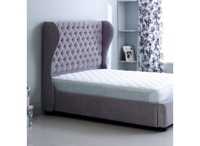 Chesterfield designová postel ložnice textilie kůže čalounění 140/160/180/200 cm