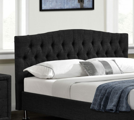 Černá postel Chesterfield design ložnice Anglická postel