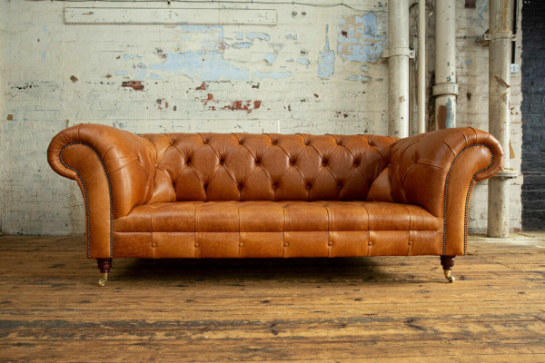 Chesterfield Pohovka Samet Třísedák Design Pohovky Potahované Pohovky Pohovky Samet 220cm