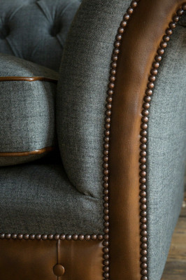 Chesterfield Sofa Pohovka Potahové Pohovky Pohovky Čtyřmístné Látka 265cm Sedací Vankúš