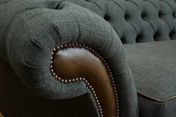 Chesterfield Sofa Pohovka Potahové Pohovky Pohovky Čtyřmístné Látka 265cm Sedací Vankúš