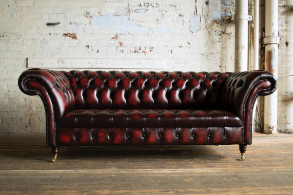 Bordaux Chesterfield třísedák luxusní obývací pokoj 3-místná pohovka
