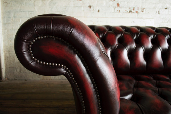 Bordaux Chesterfield třísedák luxusní obývací pokoj 3-místná pohovka