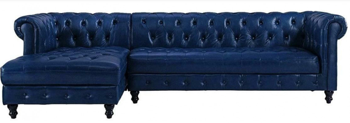 Chesterfield rohová sedací souprava pohovka pohovka tkanina rohová souprava klasický nábytek