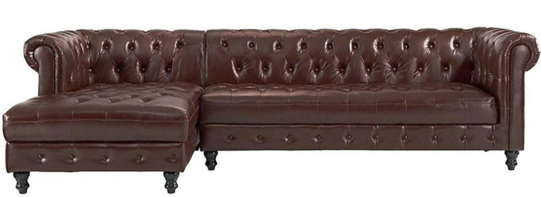Chesterfield rohová sedací souprava pohovka pohovka tkanina rohová souprava klasický nábytek