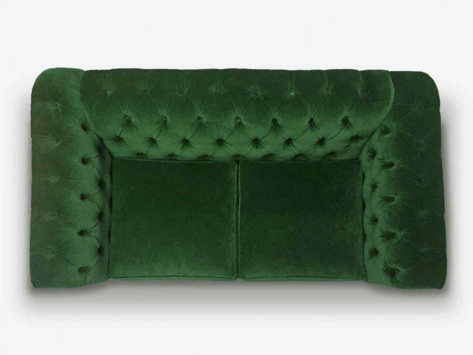 Chesterfield Luxus pohovka Sedací souprava 2+1 sedadlo - kožený čalouněný čalouněný - nové
