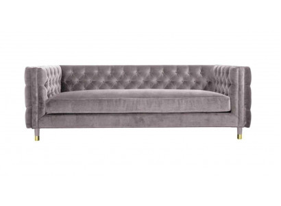 Chesterfield Pohovka Taupe Nábytek 4místná Nová XXL Velká Textilní Látka Pohovka Polštář
