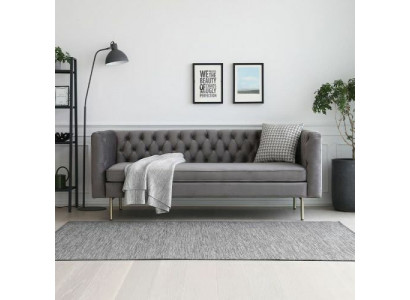 Pohovka Luxus Textil Chesterfield Pohovka Pohovky Polstrovaná 3 místná Italský nábytek