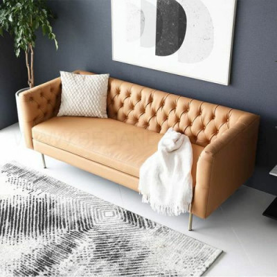 Pohovka Luxus Textil Chesterfield Pohovka Pohovky Polstrovaná 3 místná Italský nábytek