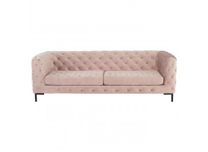 Chesterfield Sofa Couch Potah Tkanina Kožená Pohovka Potahové Soupravy 3-Sedadlový