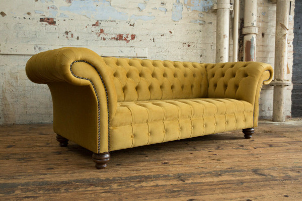 Textilní sofa 3-místná pohovka potahové sedačky Design Luxus Couch Furniture třímístná Nový