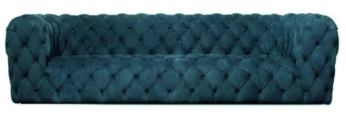 Žlutý Chesterfield gauč čtyřmístný xxl velká pohovka pohodlné pohovky měkké nové