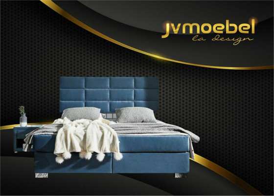 Postel Boxspring Luxus Ložnice Návrh Dvojlůžko 160x200 Nové.