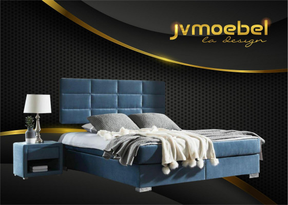 Luxus Boxspring postel 140 160 180 x 200cm postele Dvojpostel Ložnice Nábytek Látka