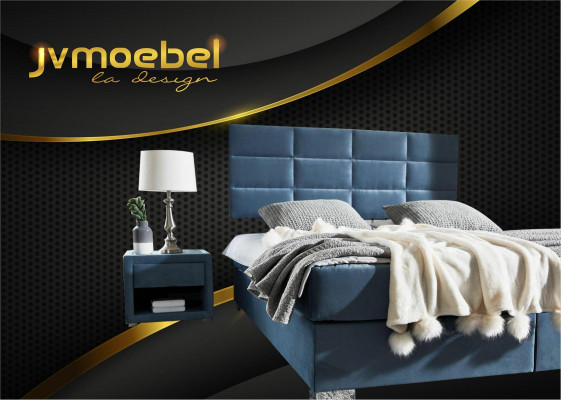 Luxus Boxspring postel 140 160 180 x 200cm postele Dvojpostel Ložnice Nábytek Látka