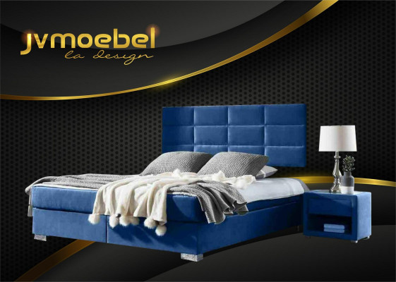 Luxus Boxspring postel 140 160 180 x 200cm postele Dvojpostel Ložnice Nábytek Látka
