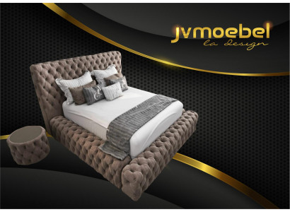 Textilní lůžkoviny Ložnice Nábytek Luxury Moderní postele Chesterfield Boxspring Nové
