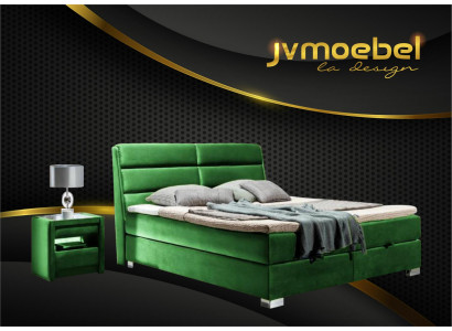 Postel 2x Noční stolek 3ks Ložnice Luxusní sada Designový nábytek Moderní Postele Nové