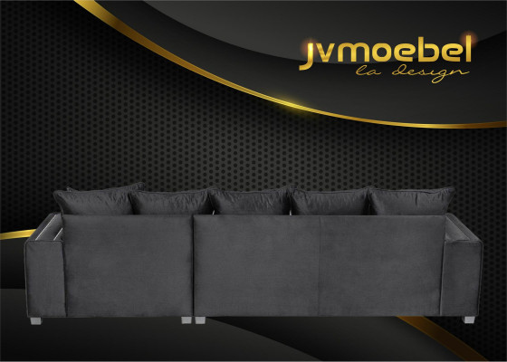 Ecková sedací souprava L-tvar textil Luxus design Wohnlandschaft polstery Couch Couchen Möbel