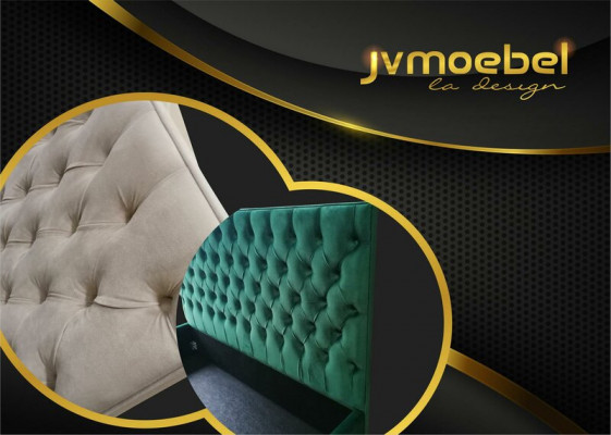 Chesterfield postel Potah Design Luxus Dvojitá Hotelová Postel Zlatý Luxusní Hotel Nový