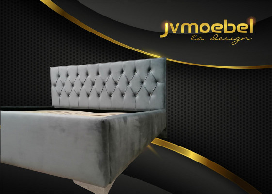 Chesterfield textilní lůžkové polstrování design 140x200 dvoulůžko postele postelová konstrukce