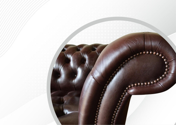 Sofy Chesterfield Polstrový design XXL luxusní sedačka 4místná kožená sedací souprava Sedací souprava