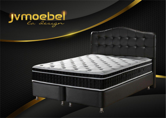 Postel Kožený Ložnice Nábytek Luxus Moderní Postele Chesterfield Boxspring Nový