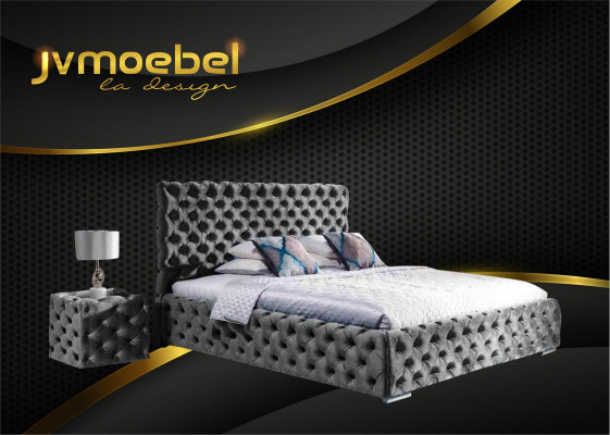Postel Ložnice Set Design Nábytek Moderní Luxusní Postele Chesterfield Zelená 140x200
