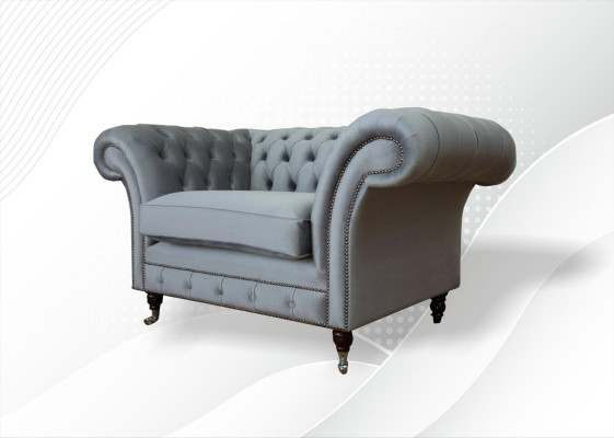 Design Chesterfield látková pohovka křeslo 1.5 Měkké pohovky Klub nové