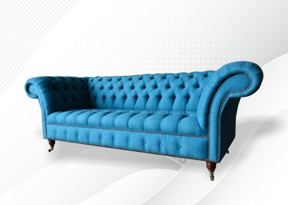 Design Couch Pohovka Potahové Pohovky Tkanina Moderní Sedací Souprava 3 místná Pohovky
