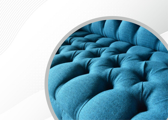 Design Couch Pohovka Potahové Pohovky Tkanina Moderní Sedací Souprava 3 místná Pohovky