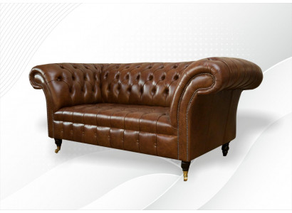 Chesterfield pohovka 2místná návrhářská pohovka s potahem Garnitur sofa #325 Nové.