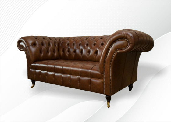 Chesterfield pohovka 2místná návrhářská pohovka s potahem Garnitur sofa #325 Nové.