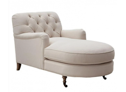 Béžová Chaiselongue Chesterfield nábytek lehátko obývací pokoj Moderní