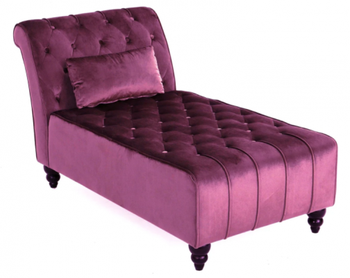 Fialová Chaiselongue Chesterfield nábytek Lehátka obývací pokoj Moderní design