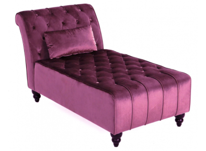Fialová Chaiselongue Chesterfield nábytek Lehátka obývací pokoj Moderní design