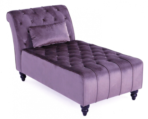 Fialová Chaiselongue Chesterfield nábytek Lehátka obývací pokoj Moderní design