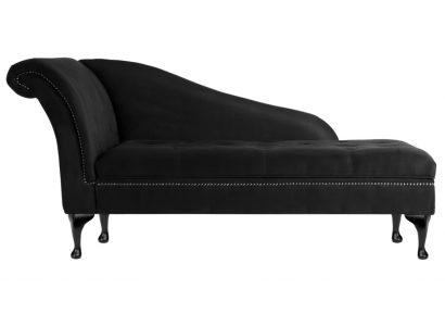 Chaiselongue Elegantní lůžko Chesterfield s knoflíky Sametová lůže Chaiselounge
