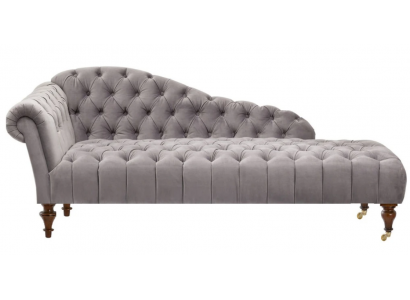 Chaiselongue Klasický nábytek Beige obývací pokoj Pohovka Látka Chesterfield