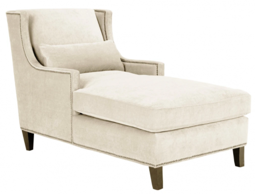 Chaiselongue Ležení Nábytek Ottomane Obývací pokoj Design Pohovka Beige Látka Ležící