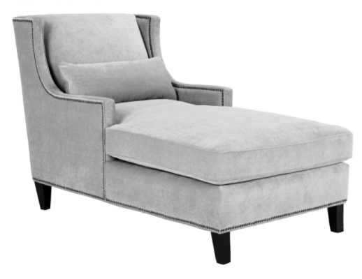 Chaiselongue Ležení Nábytek Ottomane Obývací pokoj Design Pohovka Beige Látka Ležící