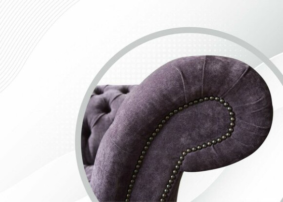 Couch Sofa 4 Sitzer Design Polster Modern Textil Stoff Chesterfield Sofas Neu  Pohovka 4-místná designová moderní čalouněná textilní látka Chesterfield Sofas Nový