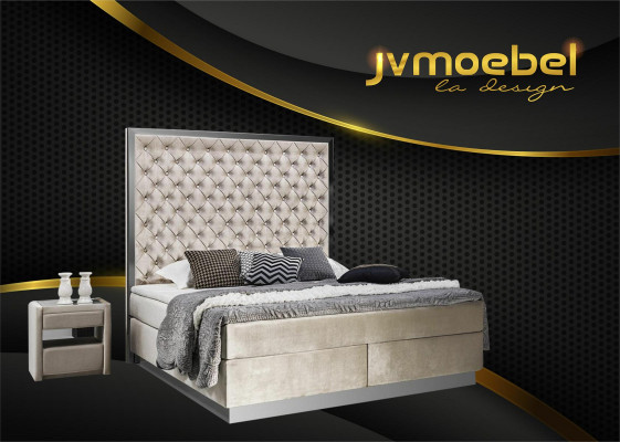 Kompletní postel Boxspring luxusního designu nerezové oceli do ložnice