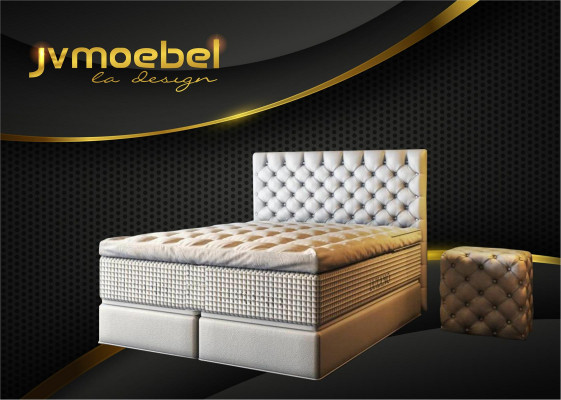 Postel 2x Noční stolek 3 kusy. Ložnice Sada Design Luxus Nábytek Moderní Postele Nový