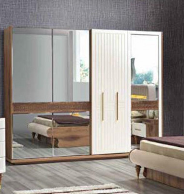 Šatní skříň Skříň Luxus Dřevo Skříně Nábytek Design Ložnice